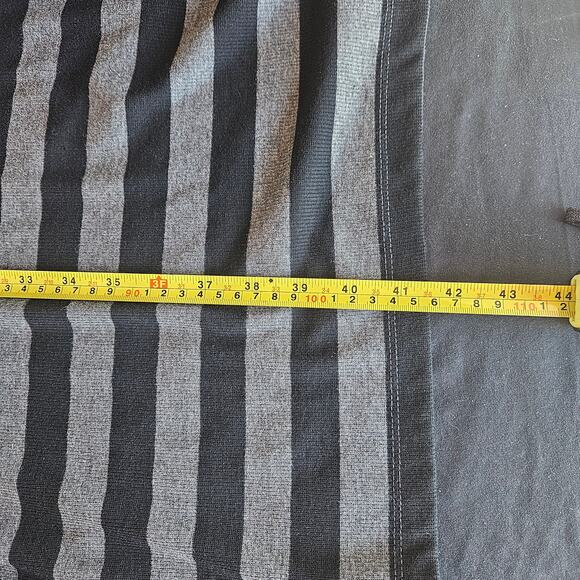 Peyton Jensen Jenny Black and Gray Striped Open Front Duster Cardigan Size M - Picture 9 of 9